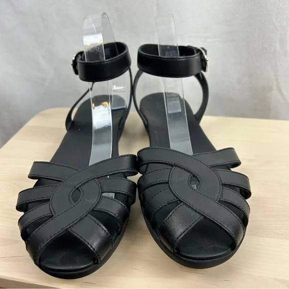 Black Strappy Sandals - Picture 5 of 5